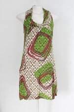 Vestido feminino estampado com Forro