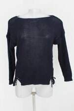 Blusa tricô blue & blouze feminina azul
