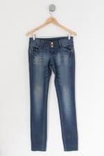 Calça Jeans chica fulô feminina azul