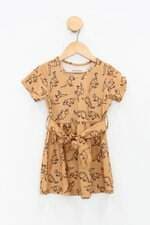 Vestido Infantil amarelo estampado