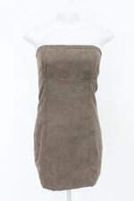 Vestido lado avesso feminina cinza