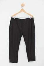 Calça de tecido riachuelo masculina preta listrada
