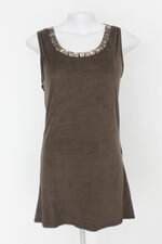 Blusa feminina verde com Aplique