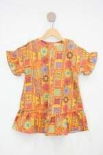 Vestido Infantil green estampado