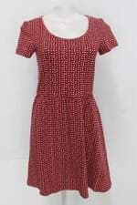 Vestido feminino vermelho estampado
