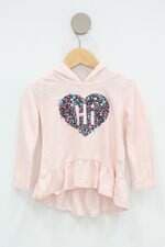 Blusa Infantil oshkosh rosa com capuz