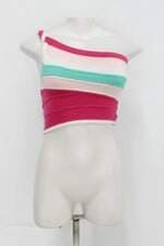 Blusa cropped feminina colorida