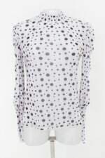 Blusa feminina estampada com Transparência