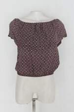 Blusa toque de cor feminina estampada