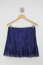 Saia oh, boy! feminina azul com Forro