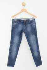 Calça Jeans zara feminina azul com Recortes