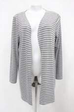Cardigan feminino cinza listrado