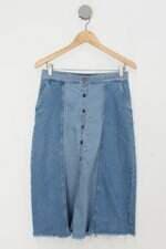 Saia Jeans riccieri feminina azul