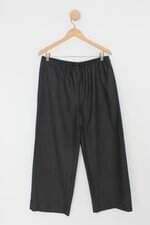 Calça de tecido eskandar feminina cinza