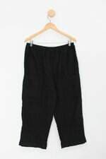 Calça de tecido eskandar feminina preta