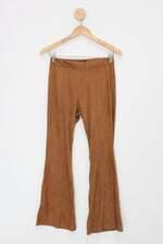 Calça de tecido zinzane feminina caramelo