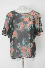 Blusa c&a feminina estampada com Transparência