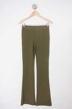 Calça de tecido feminina verde