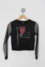 Blusa juvenil [a] authoria preta com tule