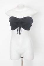 Top youcom feminino preto com Franzido