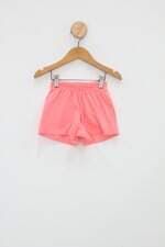 Shorts Infantil rosa neon com elástico no cós