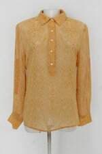 Camisa banana republic feminina amarela estampada