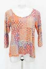 Blusa feminina estampada com Barra Mullet