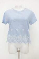 Blusa riachuelo feminina azul com Bordado