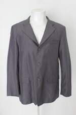 Blazer masculino cinza com Forro e Ombreira