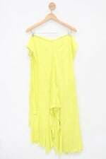 Saia envelope feminina amarela