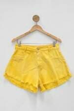 Shorts feminino amarelo