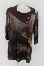 Vestido feminino marrom estampado