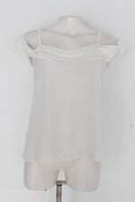 Blusa feminina branca com Babado