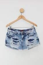 Shorts Saia Jeans c&a feminino azul