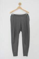 Calça de tecido feminina cinza