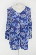 Macaquinho roxy feminino azul estampado
