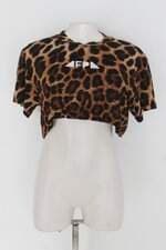 Blusa cropped dalva modas feminina estampada
