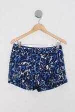 Shorts zara feminino azul estampado