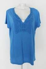 Blusa van heusen feminina azul com Bordado