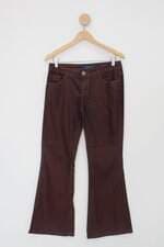 Calça de sarja lofty style feminina vinho