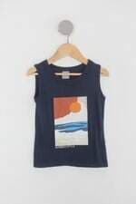 Regata Infantil hering azul com silk