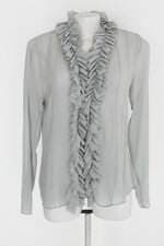 Blusa parresh feminina cinza com Transparência e Fenda
