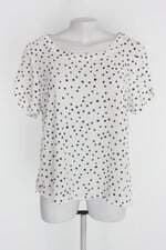 Blusa feminina branca estampada