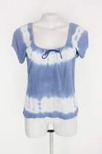 Blusa feminina azul tie dye
