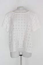 Blusa quintess feminina branca com Transparência