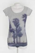 Blusa label of graded goods feminina cinza estampada
