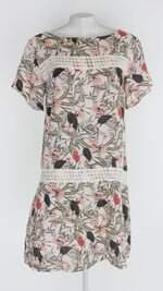 Vestido corpo & alma feminino estampado com Renda