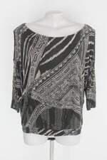 Blusa squalle feminina verde estampada