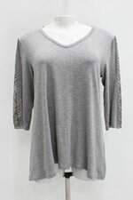 Blusa feminina cinza com Renda