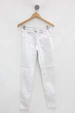 Calça de sarja feminina branca